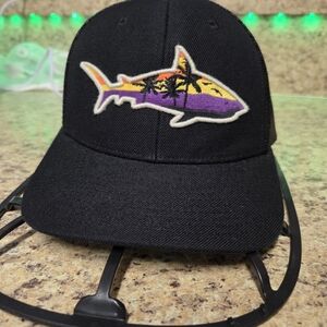 Black Kids Cap with Shark Design